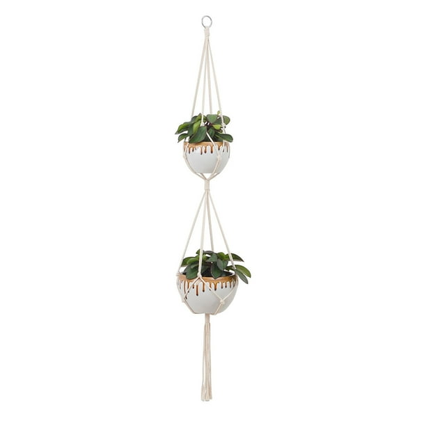 Plant Hanger Macrame Hanging Basket Net Rope for Flower Pot Holder Home Ornament